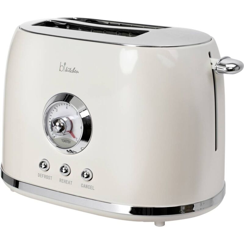 foto del prodotto bikitchen nostalgia 200 tostapane bianco crema lucido 