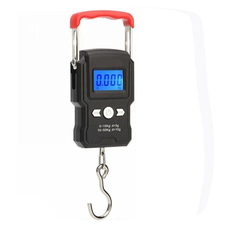 foto del prodotto bilancia a gancio sospesa, doppia precisione, retroilluminazione lcd, 50 kg 5 g ymyny