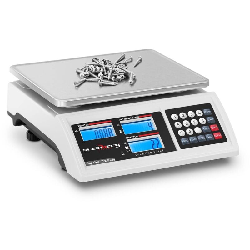 foto del prodotto bilancia contapezzi bilancia industriale di precisione conta pezzi 3 kg 0,05 g