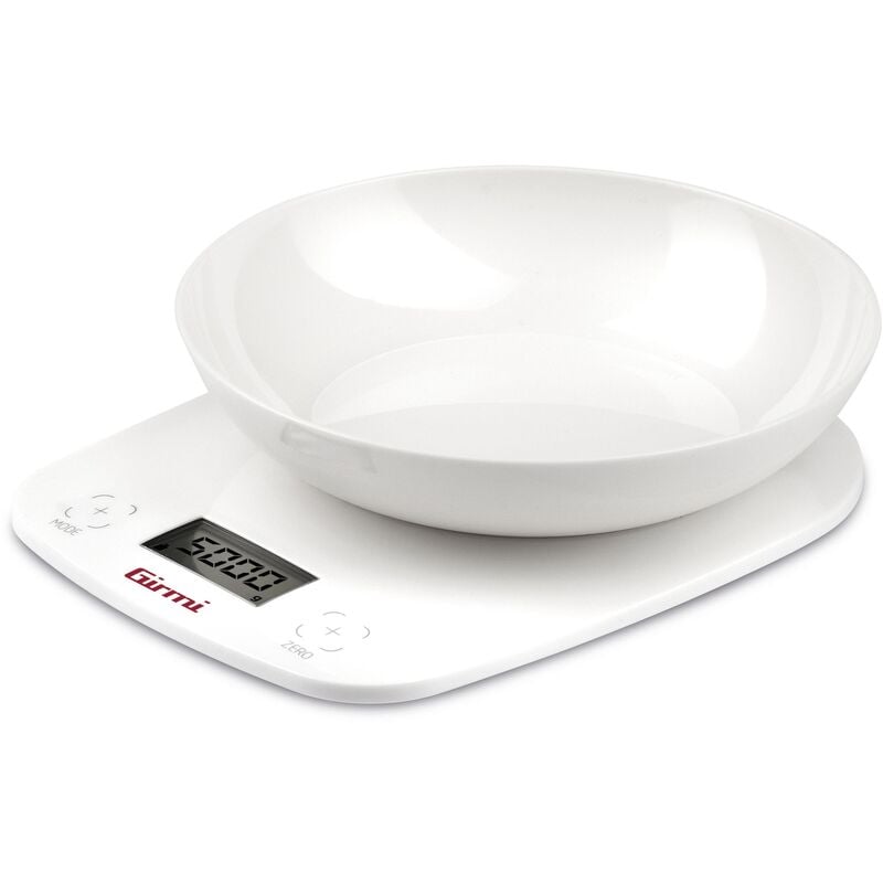 foto del prodotto bilancia cucina elettronica girmi ps01 con ciotola bianca