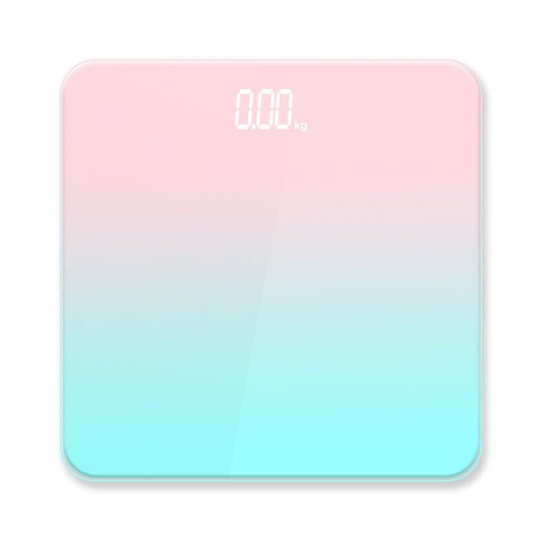 foto del prodotto bilancia da bagno, display lcd, alta precisione con display luminoso, elevata accuratezza fino a 180 kg 400 libbre, antiscivolo, polvere led aurora