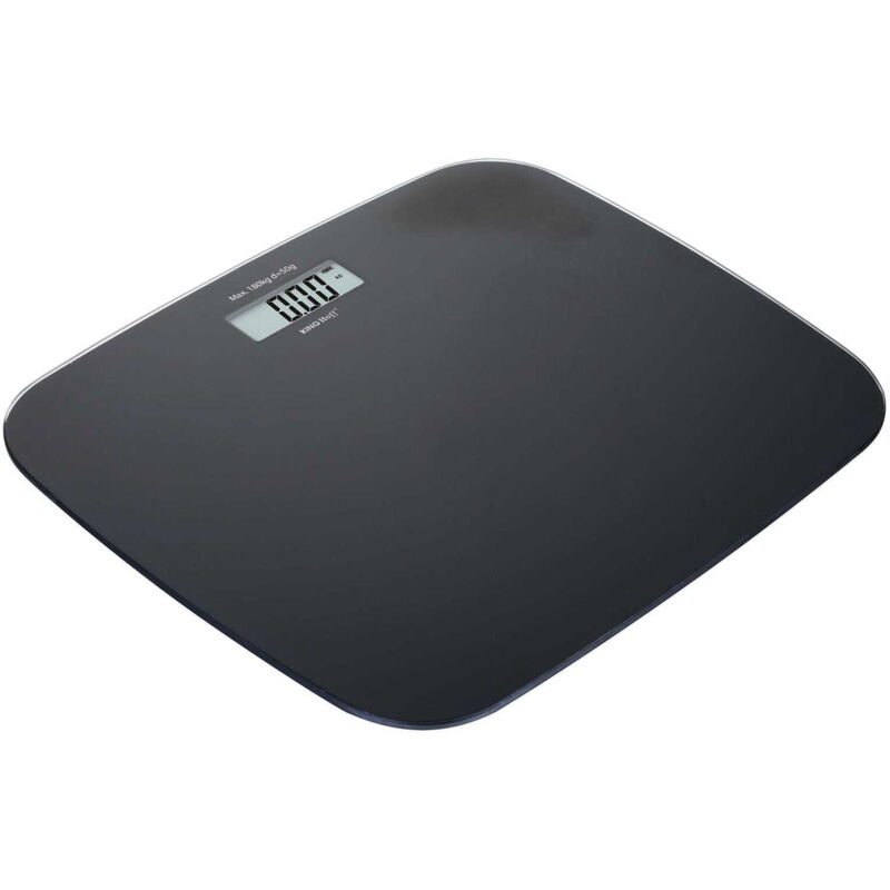 foto del prodotto bilancia da bagno in vetro 180 kg kinghoff kh 1827