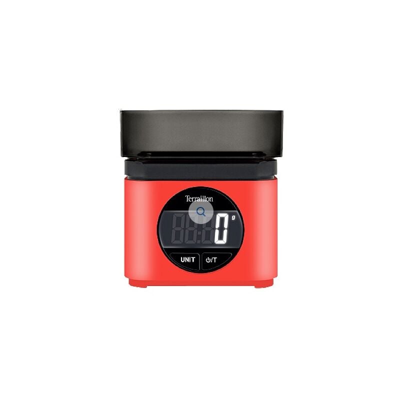 foto del prodotto bilancia da cucina elettronica 5kg 1g rossa ba22mythic70srouge terraillon