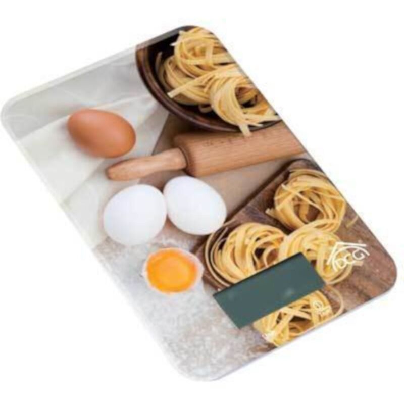 foto del prodotto bilancia da cucina elettronica con base in vetro portata kg. 5