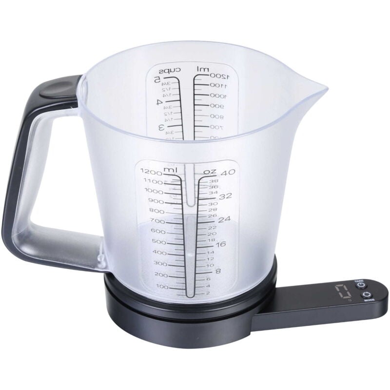 foto del prodotto bilancia da cucina elettronica con brocca 1200ml 1g 5kg kinghoff kh 1829