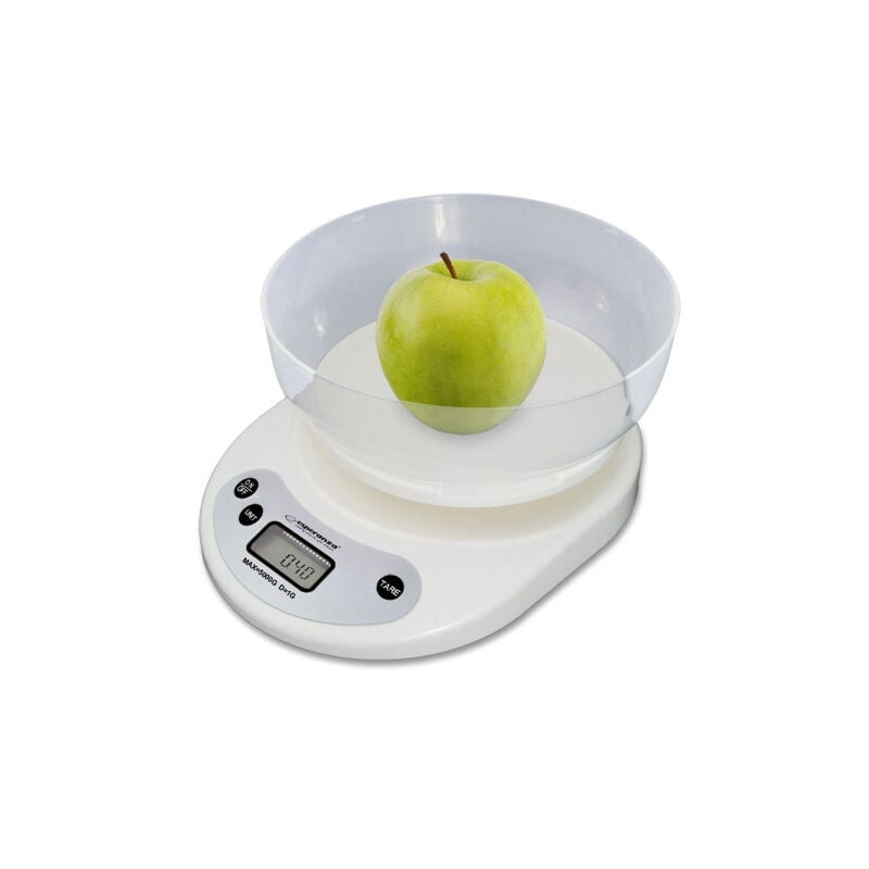 foto del prodotto bilancia da cucina esperanza eks007 bianco 5 kg
