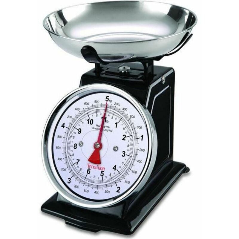 foto del prodotto bilancia da cucina meccanica 5kg 20g nera 14477 terraillon