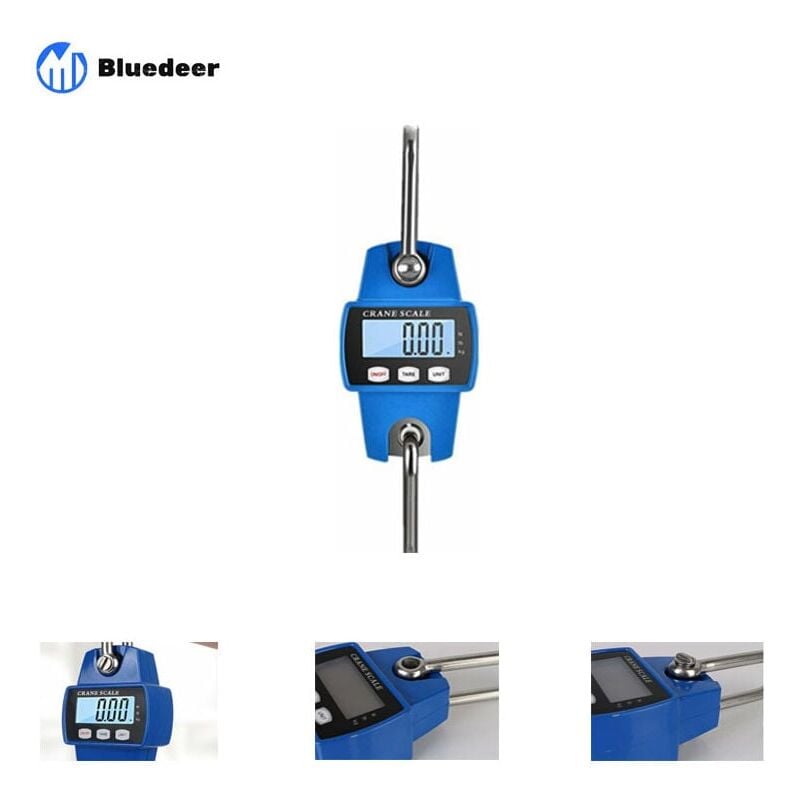 foto del prodotto bilancia da gru digitale kzq bilancia sospesa elettronica da 300 kg 660 libbre, bilancia sospesa industriale con sensore accurato, mini bilancia lcd
