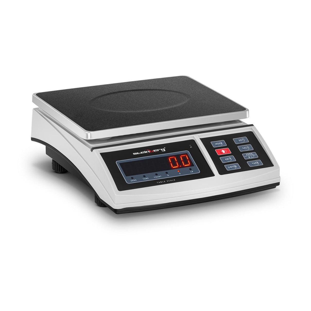 foto del prodotto bilancia da tavolo da cucina pesa alimenti 15 kg 0,5 g 21 x 27 cm led 14 0000040