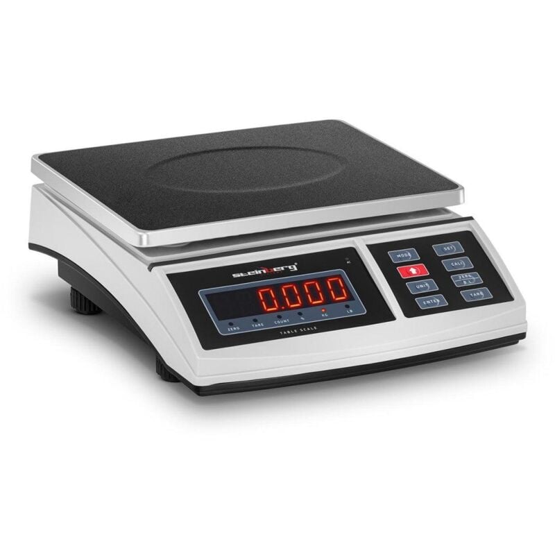 foto del prodotto bilancia da tavolo da cucina pesa alimenti 30 kg 1 g 21 x 27 cm led 140000613
