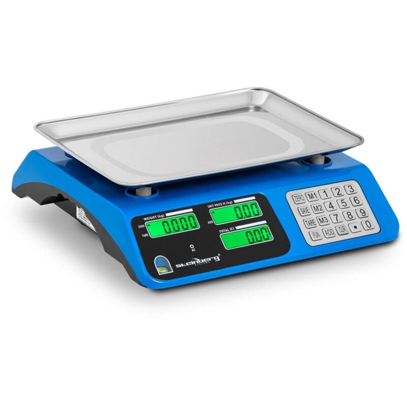 foto del prodotto bilancia di controllo 40 kg 2 g schermi lcd contrapposti bordo rialzato