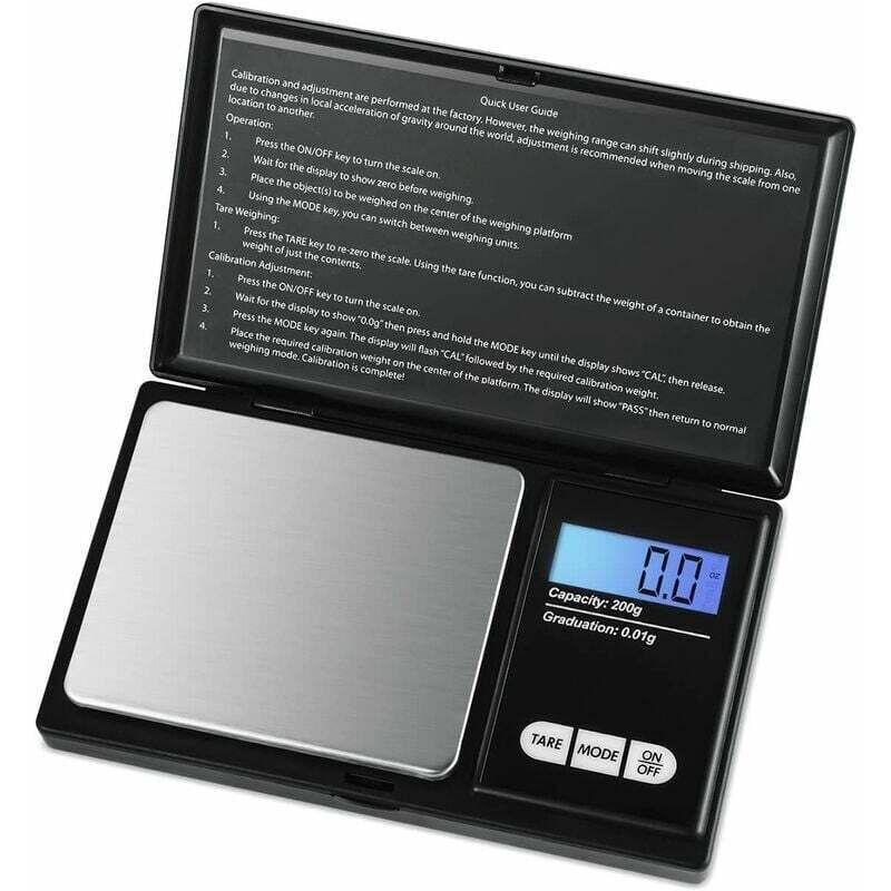 foto del prodotto bilancia di precisione 0,01 g, 200 g 0,01 g, bilancia tascabile con display lcd, piccola bilancia per gioielli, bilancia da cucina, bilancia di