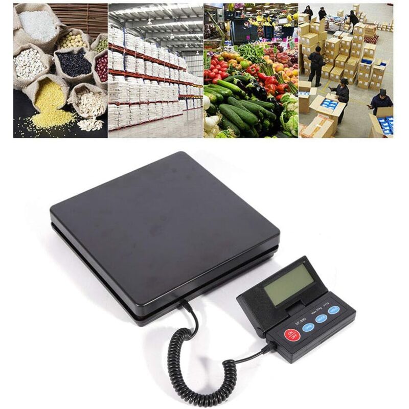 foto del prodotto bilancia digitale a piattaforma, 50 kg, bilancia da lettere, bilancia da gioielliere con display lcd, ideale per misurare