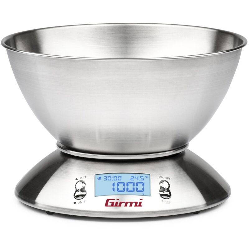 foto del prodotto bilancia digitale cucina ps85 inox girmi kg 5 gr 1 ciotola 2xaaa non incluse