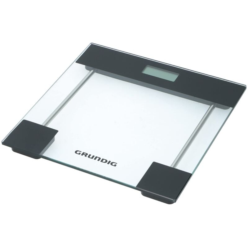 foto del prodotto bilancia digitale da bagno bilancia pesapersone vetro temperato max. 180 kg kilos, pounds, stones include 2 x aaa grundig