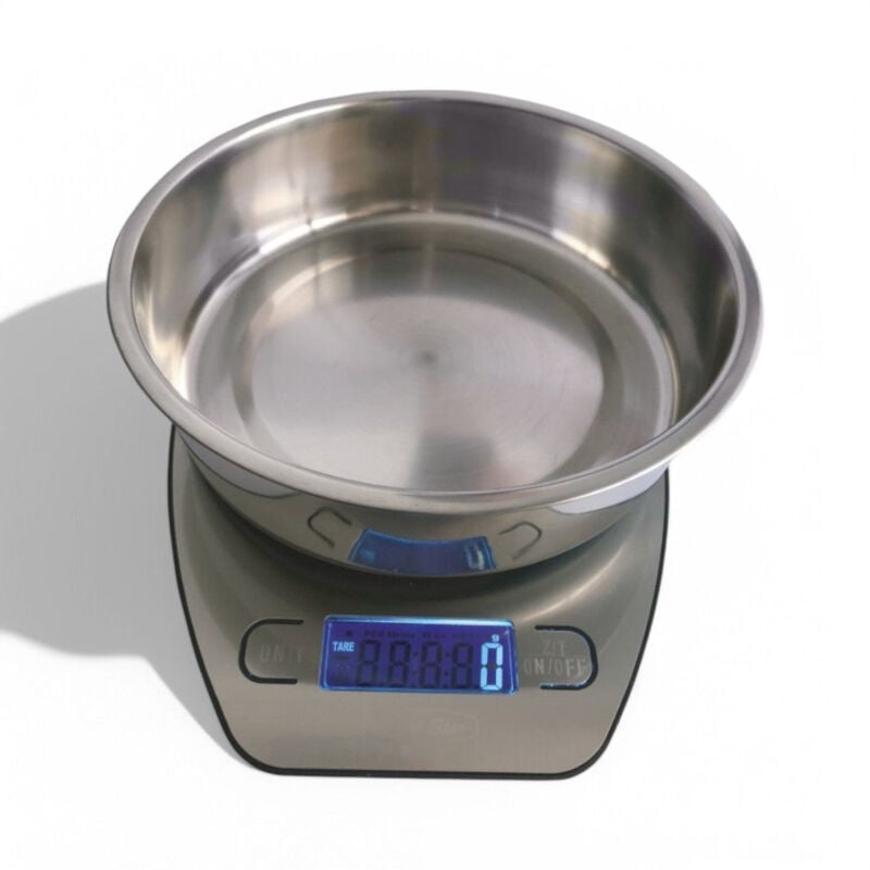 foto del prodotto bilancia digitale in acciaio inox con display capacit 5 kg