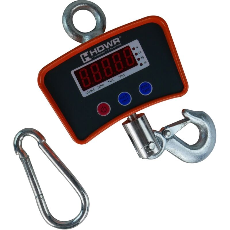 foto del prodotto bilancia elettronica 500 kg, gancio, sospesa, bilancia con stoccaggio wagpro h500