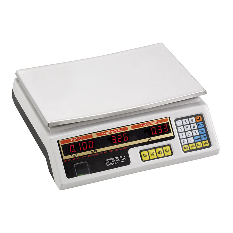 foto del prodotto bilancia elettronica digitale doppio display 30 kg fervi b018