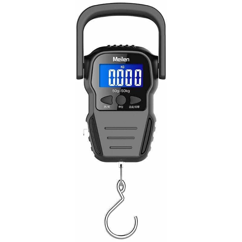 foto del prodotto bilancia elettronica per bagagli bilancia personale digitale portatile bilancia per valigie con display lcd retroilluminato per viaggi, pesca e tiro