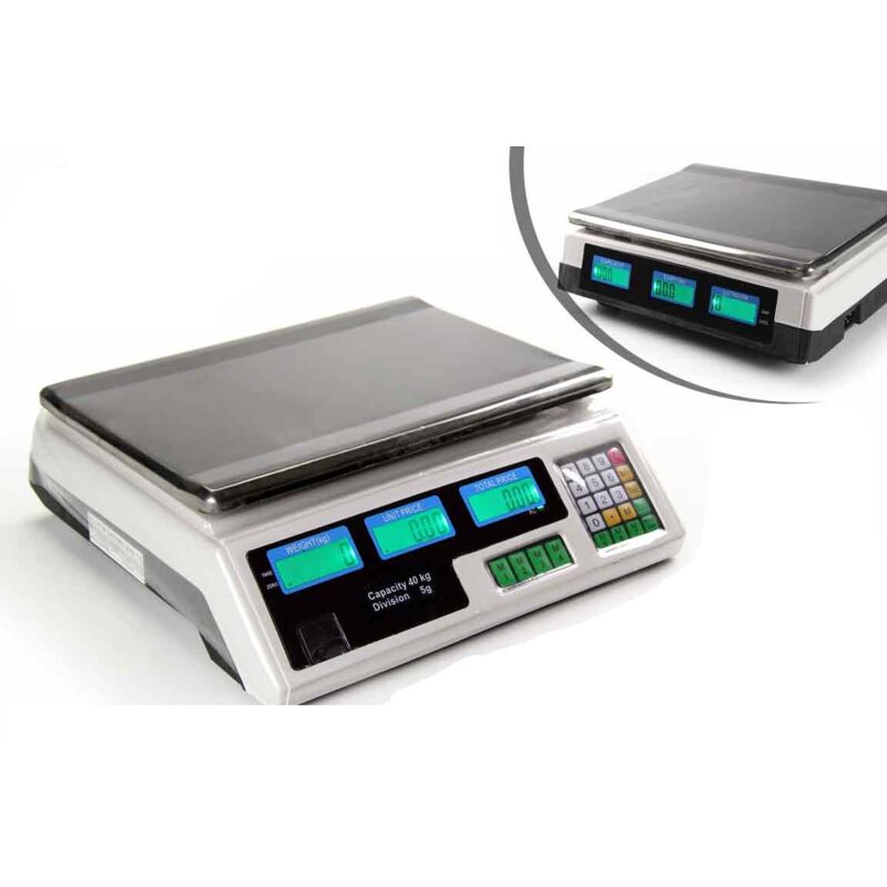 foto del prodotto bilancia elettronica portatile lcd portata massima 40kg