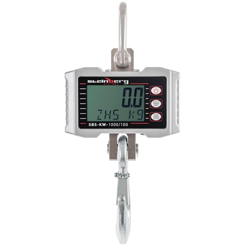 foto del prodotto bilancia industriale sospesa in alluminio 1 t 0 5 kg display led retroilluminato