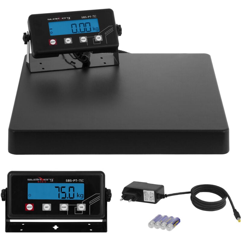 foto del prodotto bilancia postale industriale per pacchi 75kg 10g led steinberg systems sbs-pt-75c