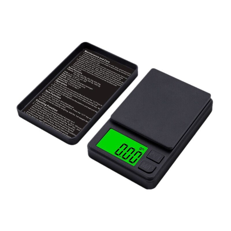 foto del prodotto bilancia tascabile da 500 g 0,01 g, mini bilancia di precisione per gioielli, bilancia digitale portatile con display lcd e funzione tara,
