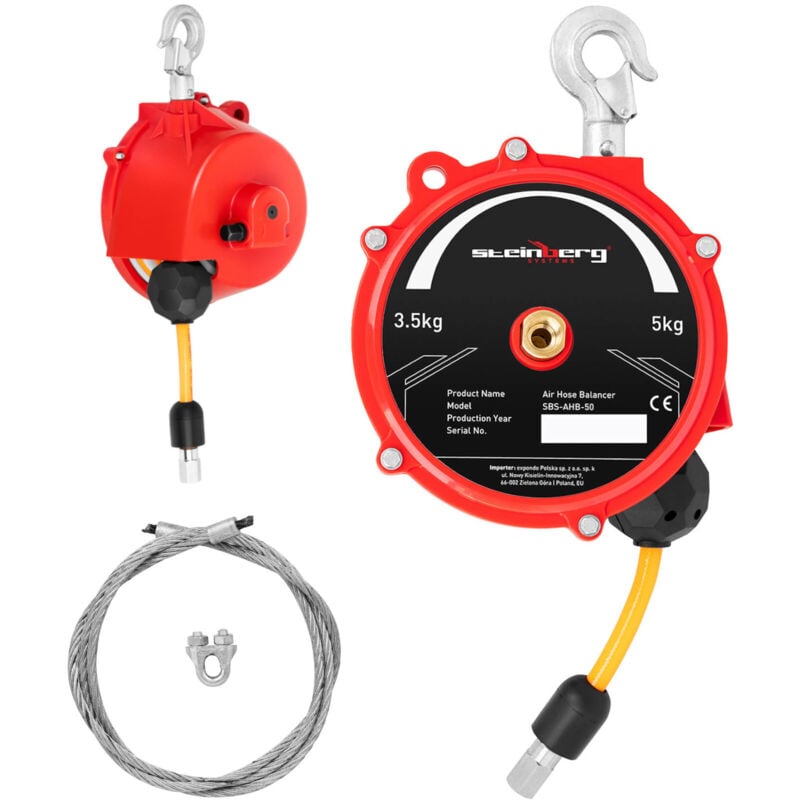 foto del prodotto bilanciatore di cavi con tubo pneumatico 3,5 - 5 kg 1,3 m