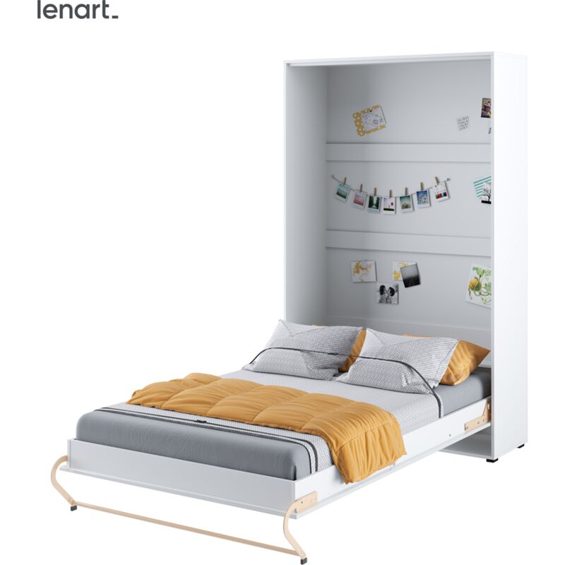 foto del prodotto bim furniture lenart concept pro cp02 letto a scomparsa 120x200 verticale bianco opaco