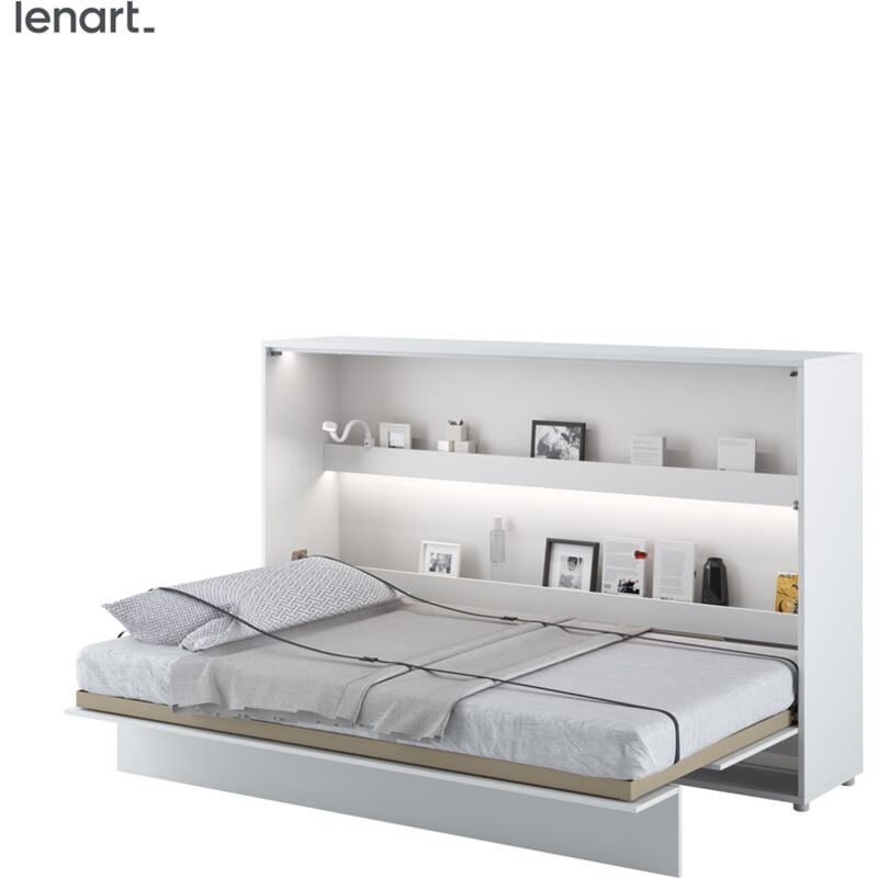 foto del prodotto bim furniture lenart letto a scomparsa bed concept 05 120x200 orizzontale bianco opaco