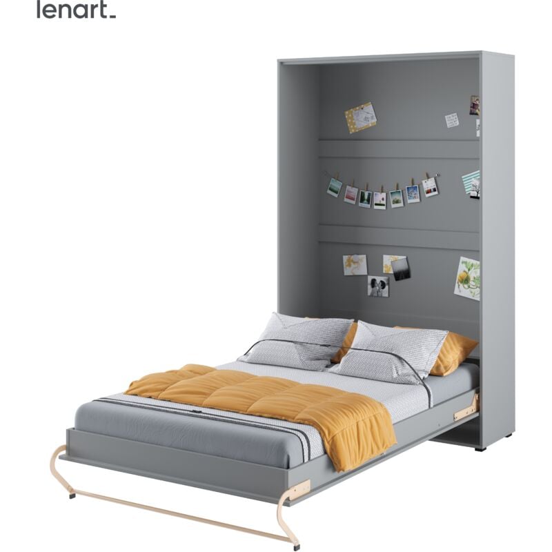 foto del prodotto bim furniture letto a scomparsa lenart concept pro cp02 120x200 verticale grigio opaco