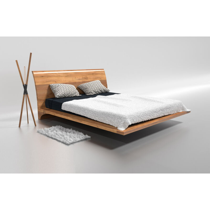 foto del prodotto bim furniture letto matrimoniale in rovere massiccio ray 120x200 cm
