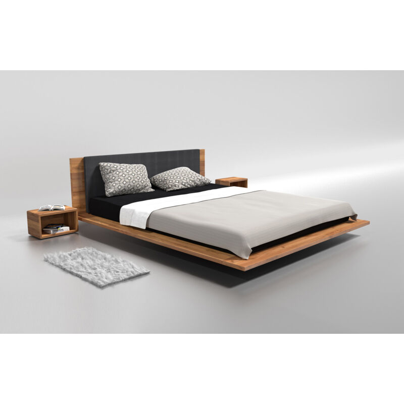 foto del prodotto bim furniture letto matrimoniale kuzma in rovere massiccio 160x200 cm