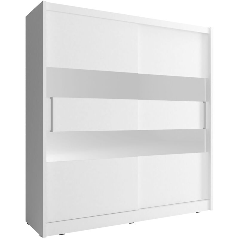 foto del prodotto bim furniture maja ii 180 cm armadio scorrevole a 2 ante bianco opaco