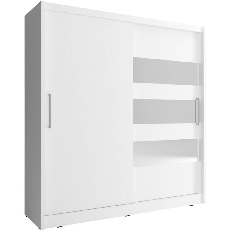 foto del prodotto bim furniture maja iii 200 cm armadio scorrevole a 2 ante bianco opaco