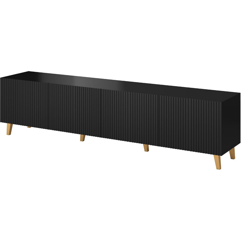 foto del prodotto bim furniture pafos 4d 200 cm supporto tv nero opaco