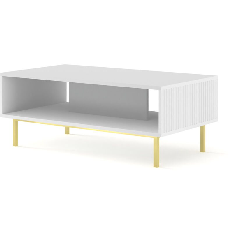 foto del prodotto bim furniture tavolino ravenna b 90x60 bianco opaco fresato struttura