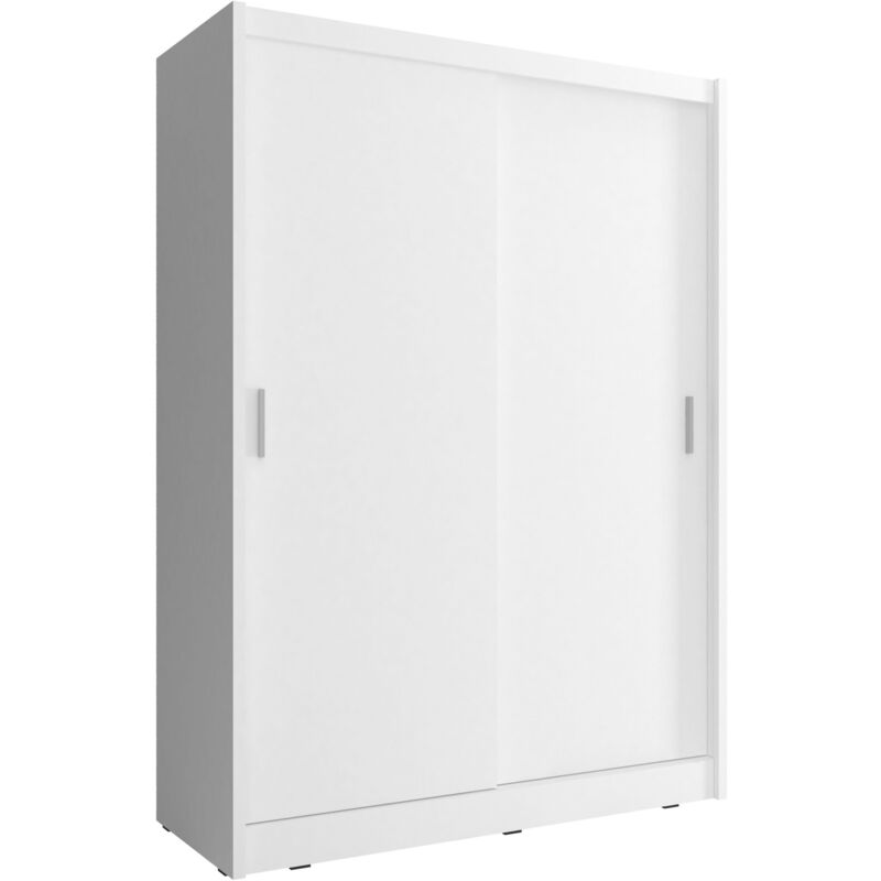 foto del prodotto bim furniture wiki 150 cm armadio ad ante scorrevoli bianco opaco
