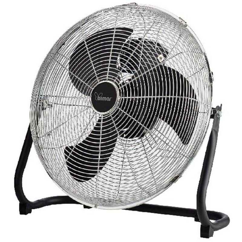 foto del prodotto bimar ventilatore da pavimento bacio, metallo, argento, nero, 55x54x18 cm