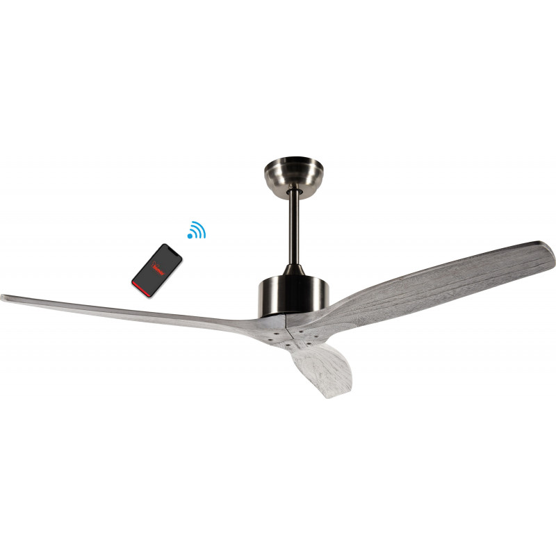 foto del prodotto bimar ventilatore soffitto wi-fi vsl1320, 3 pale, timer 1-8 ore, telecomando, controllo vocale app, silenzioso
