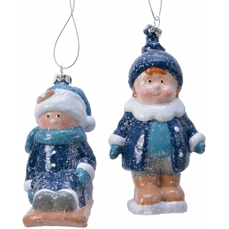 foto del prodotto bimbi da appendere bianco azzurro. pezzo singolo