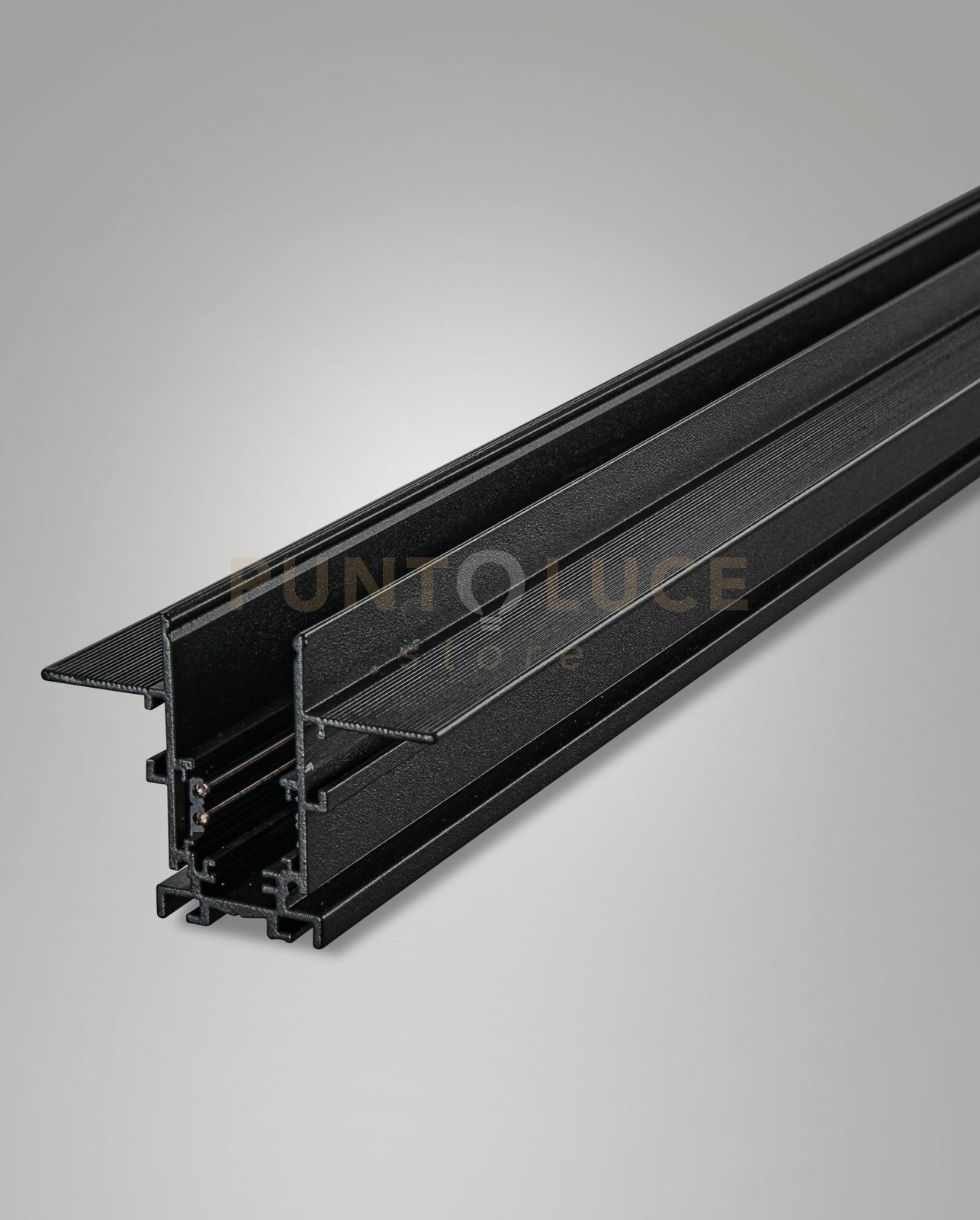 foto del prodotto binario 48v nero incasso l200cm con tappi ip20