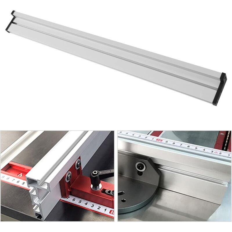 foto del prodotto binario a t 75 tipo 800 mm, scanalatura a t in alluminio, guida a t, dado fai da te, da tavolo per lavorazione del legno, mini guida a t per