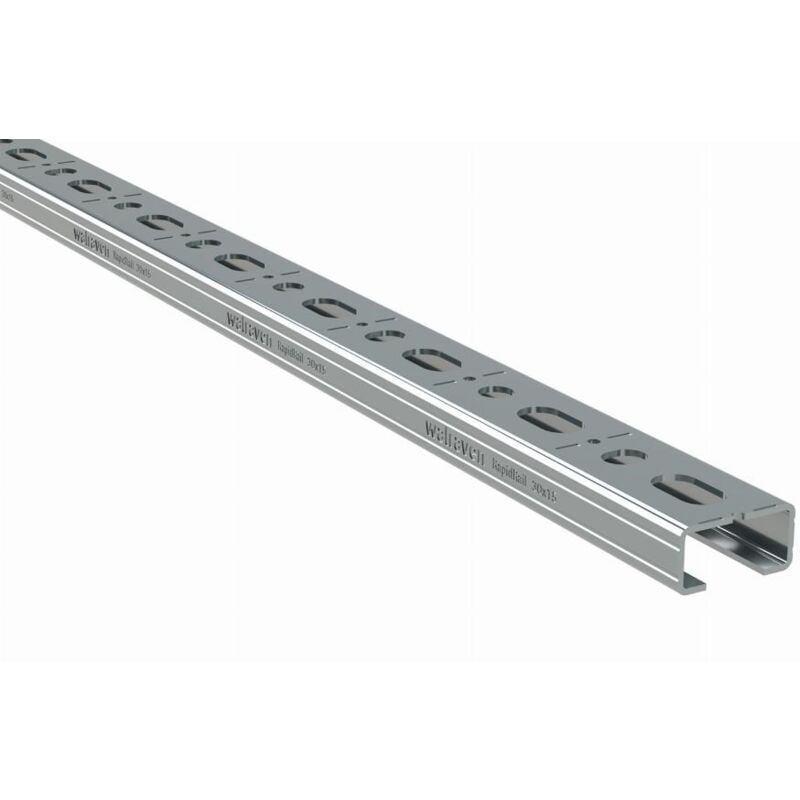 foto del prodotto binario di montaggio rapidrail 30 x 15 mm 2 metri gs walraven 650530152