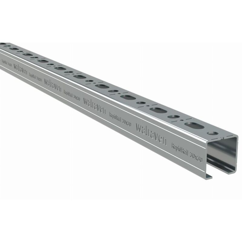 foto del prodotto binario di montaggio rapidrail 30 x 30 mm 2 metri gs walraven 650530302