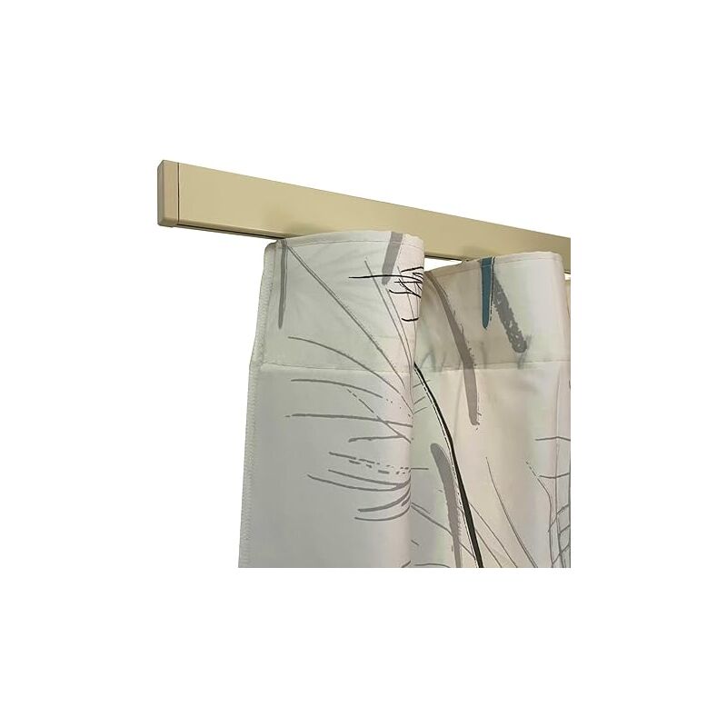 foto del prodotto binario tenda soffitto parete piatto moderno ideale anche per tenda wave con giunzione centrale completo di tappi e supporti misura 220 cm