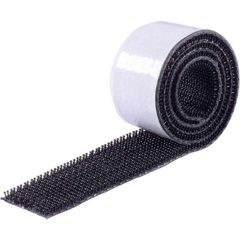 foto del prodotto binder band 75763 h1 nastro a strappo da incollare a fungo l x l 5000 mm x 25 mm nero 1 pz.