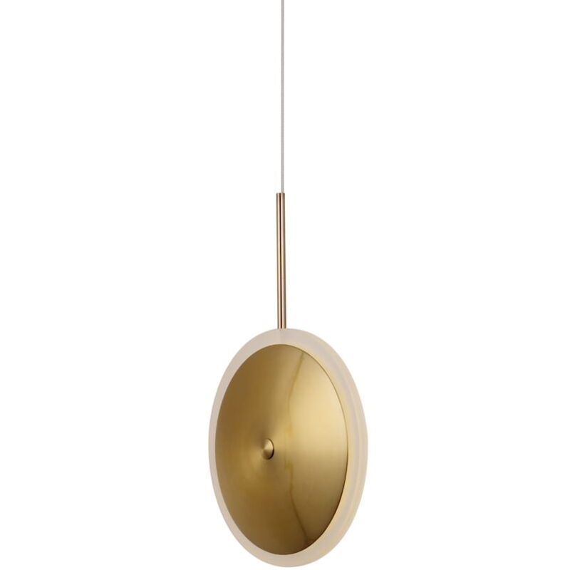 foto del prodotto bing lampada moderna a led, piastra in ottone, 20 cm