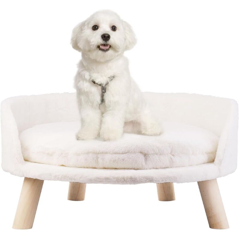 foto del prodotto bingo paw bingopaw divanetto per gatti cani cuccia 40cm rotondo letto rialzato per inferiore a 20 kg