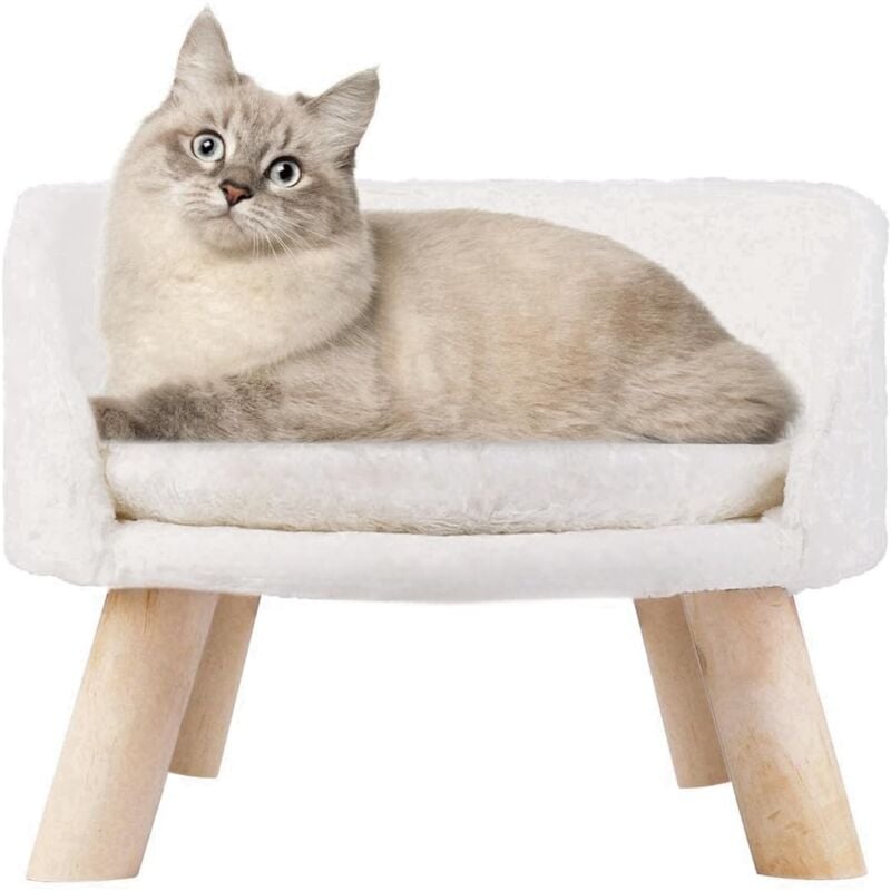 foto del prodotto bingo paw bingopaw divanetto per gatti cucciolo cuccia 40cm rotondo letto rialzato per inferiore a 10 kg